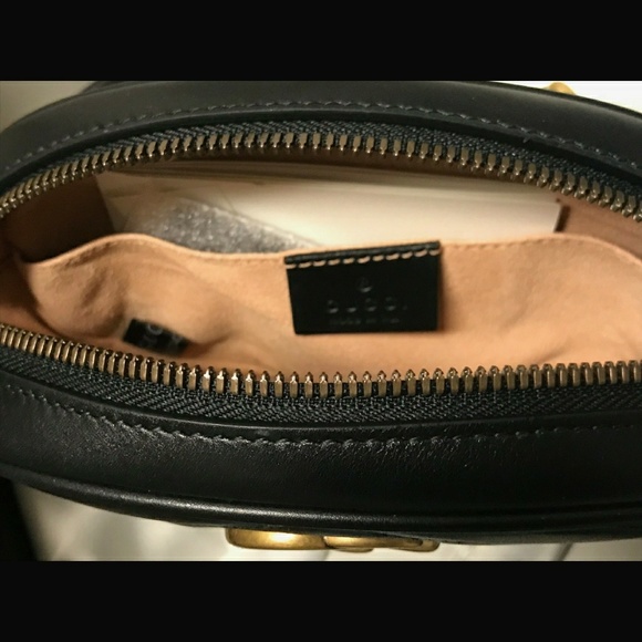 ⭐⭐SOLD⭐⭐ Gucci Marmont Belt Bag Black Leather - Picture 7 of 8